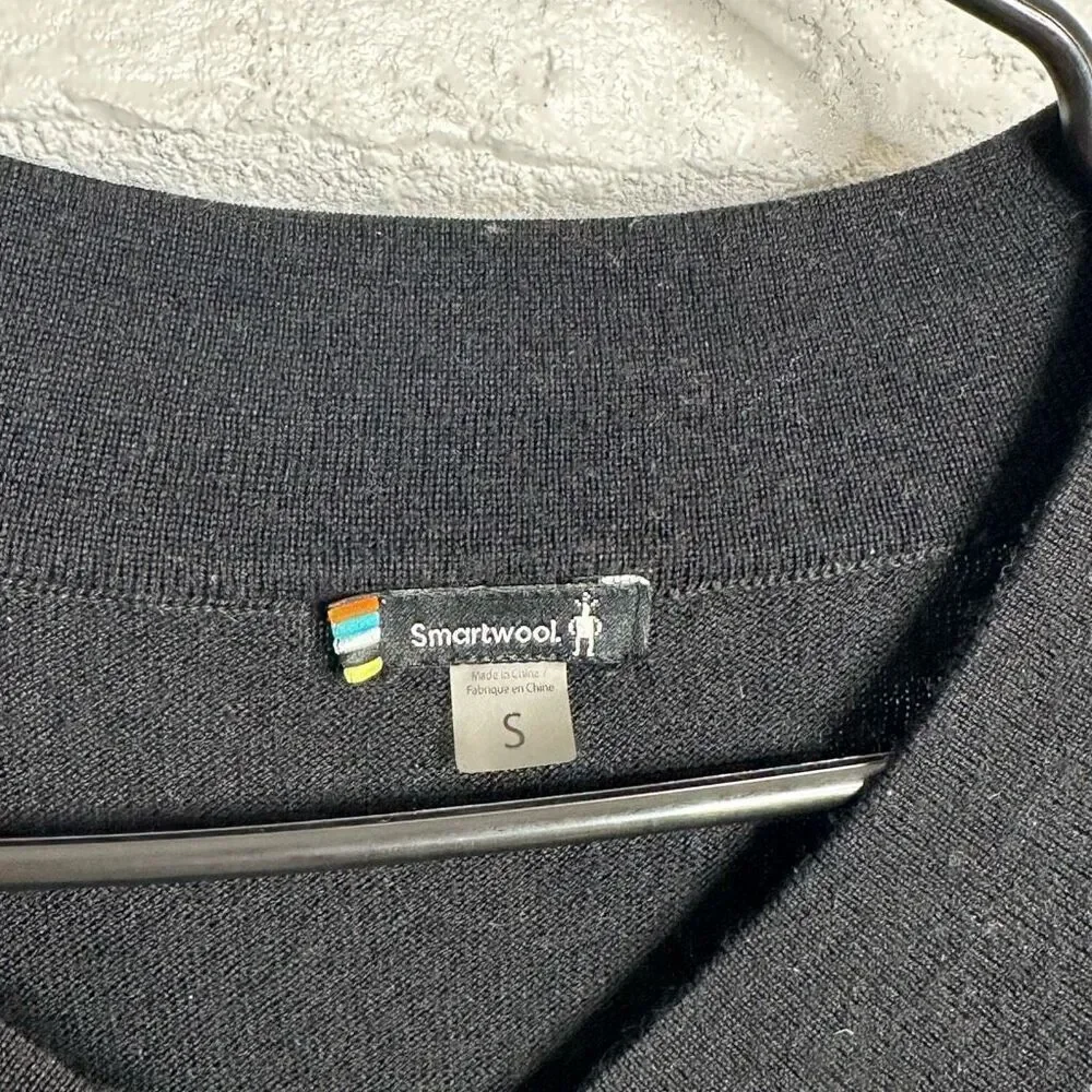 Smartwool‎ Akamina V-Neck Merino Wool Blend Sweater Gray size Small